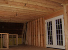 inside 2 story Addition to home in barn before drywall